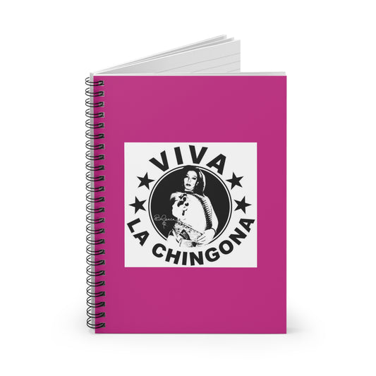 Viva La Chingona Spiral Notebook - Empowering Notepad for Chingonas