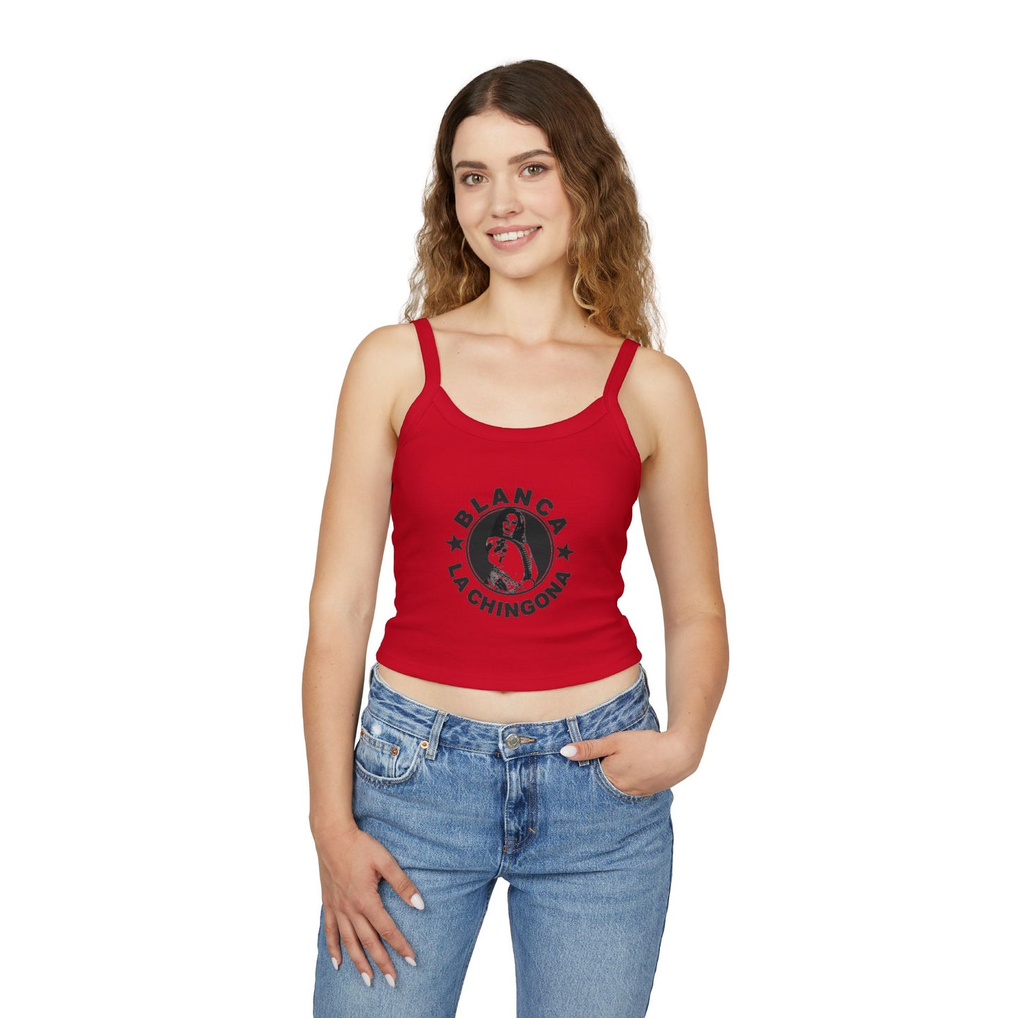Blanca La Chingona OG Spaghetti Strap Tank Top -  Summer Wear