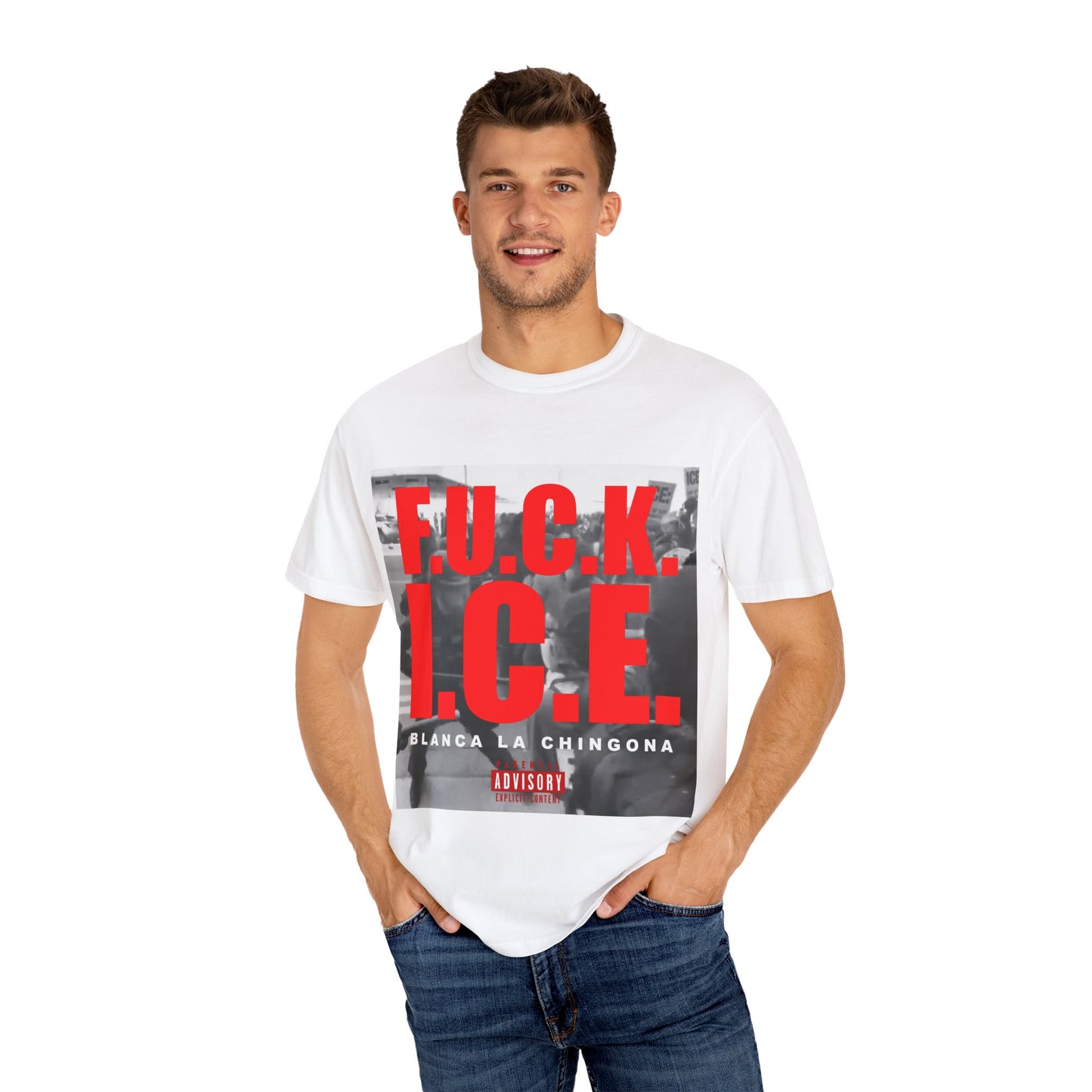 F ICE Bold Statement T-Shirt, Unisex Protest Tee, Streetwear, Graphic Shirt, Casual Wear, Gift for Activists
