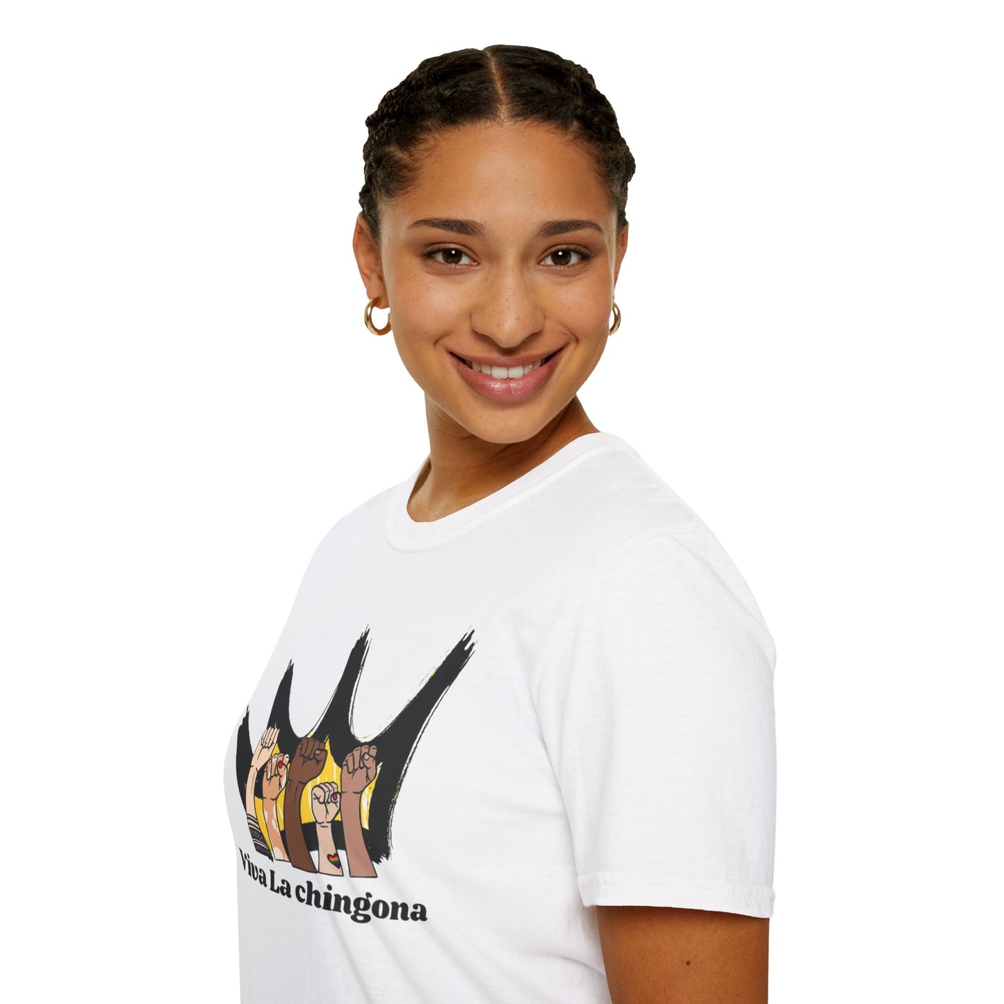 Viva La Chingona Unisex Softstyle T-Shirt - Empowering Feminist Graphic Tee