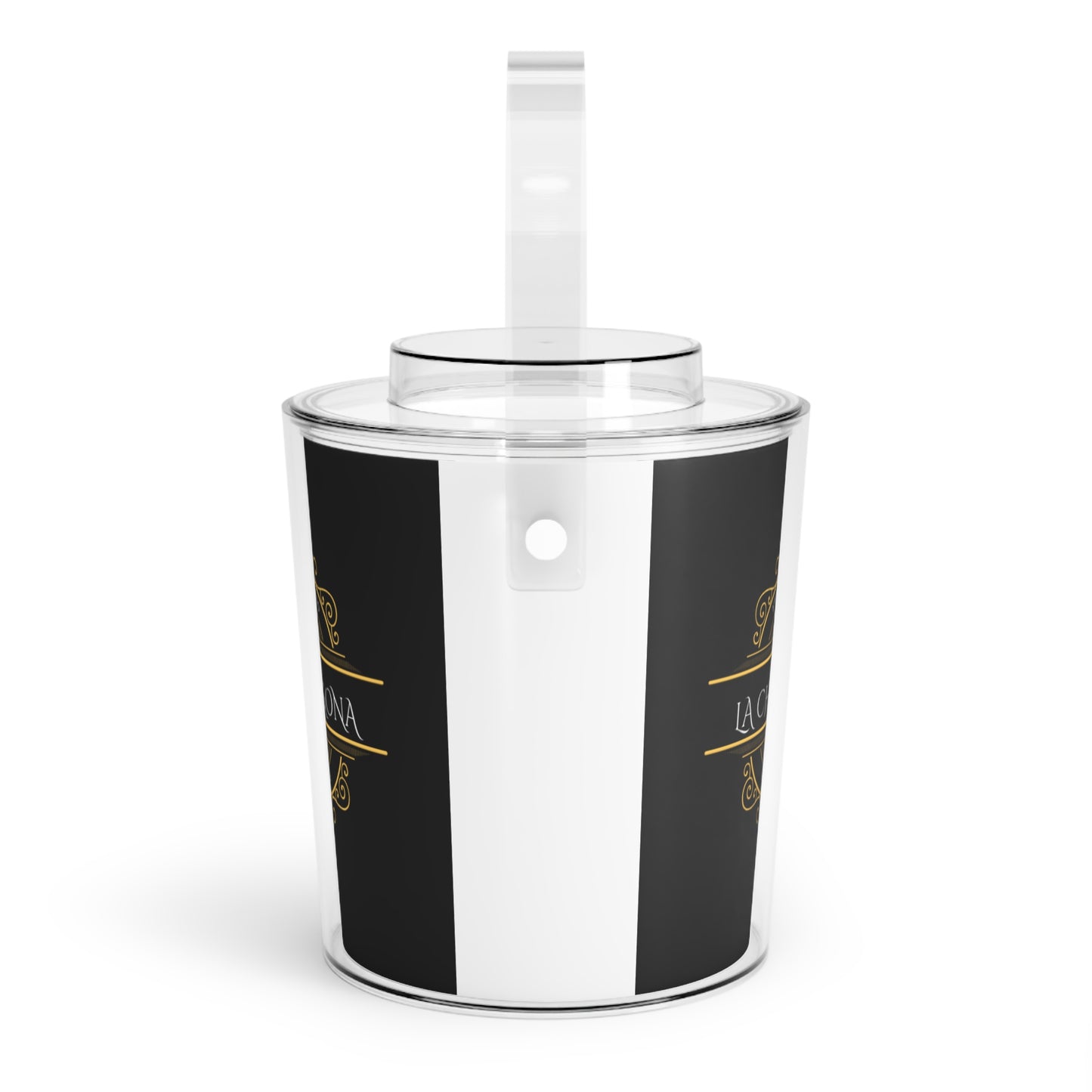Elegant Ice Bucket Set with Tongs - Perfect for CHINGONA Parties & Celebrations