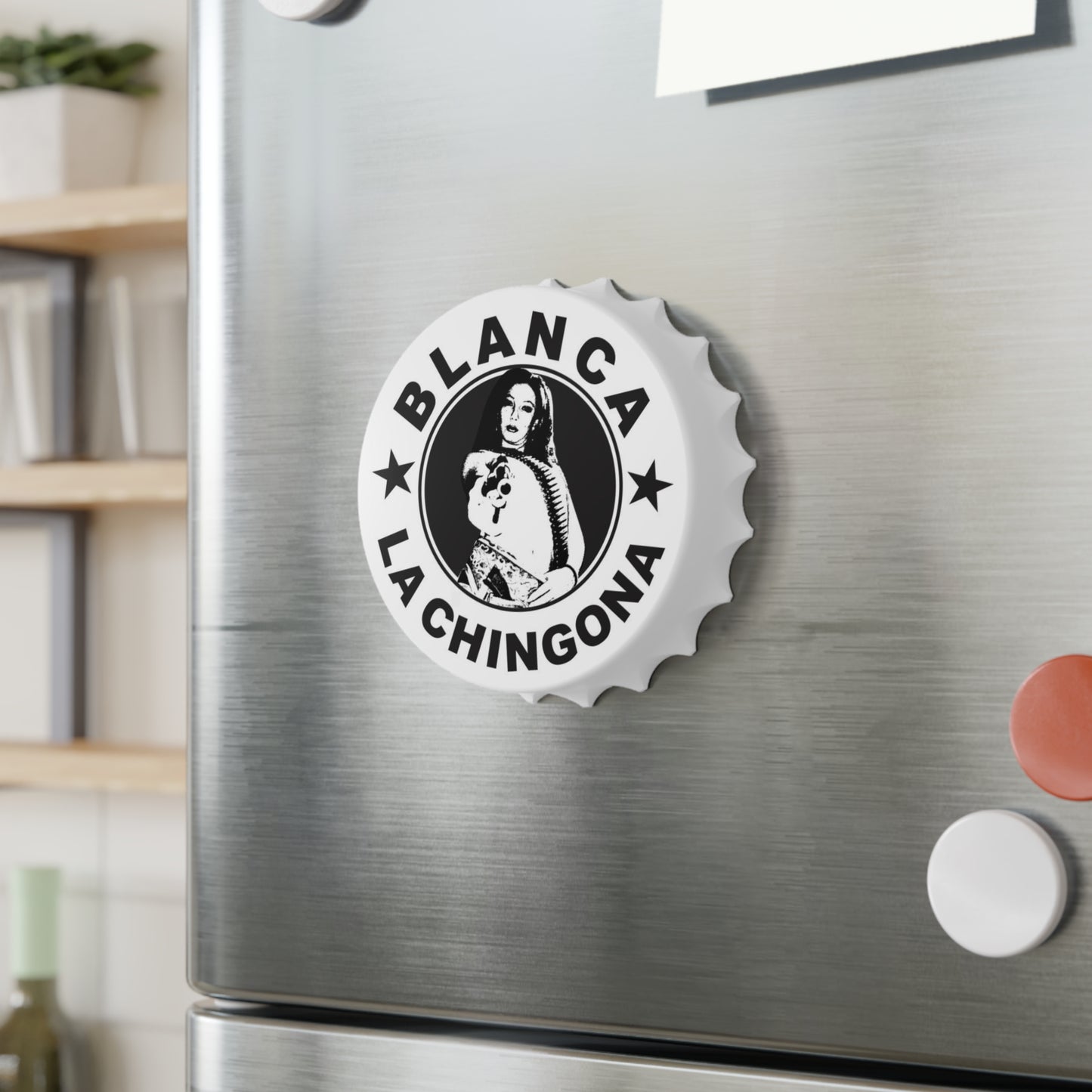 Blanca La Chingona Bottle Opener - Bold & Functional Barware for Celebrations