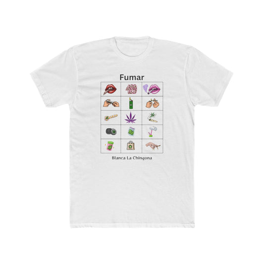 Fumar Graphic Unisex Cotton Crew Tee - Fun and Playful Design