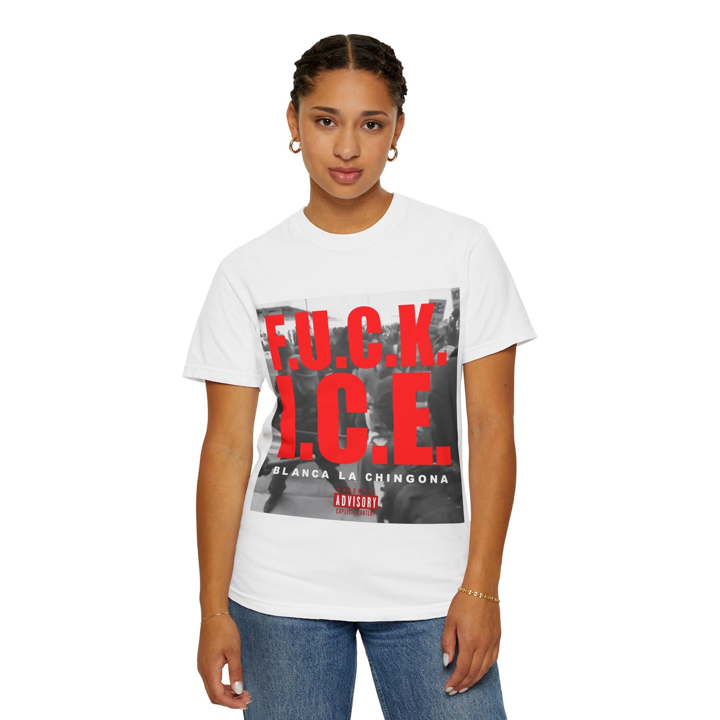 F ICE Bold Statement T-Shirt, Unisex Protest Tee, Streetwear, Graphic Shirt, Casual Wear, Gift for Activists